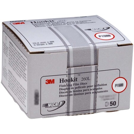 3M Hookit Finishing Film Abrasive Disc 260L, 00955, 5 In, P600 7000120388